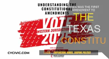 Texas Constitution: First Amendment Date