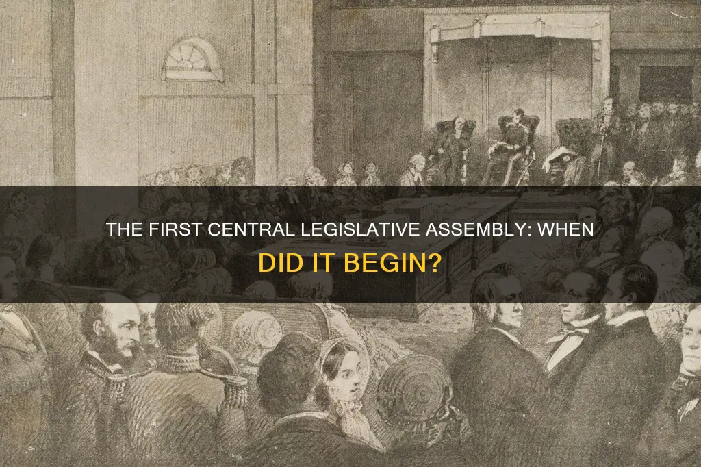 when was the first central legislative assembly constituted