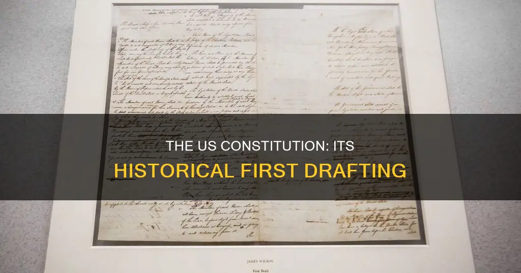 when was the first constitution made in us