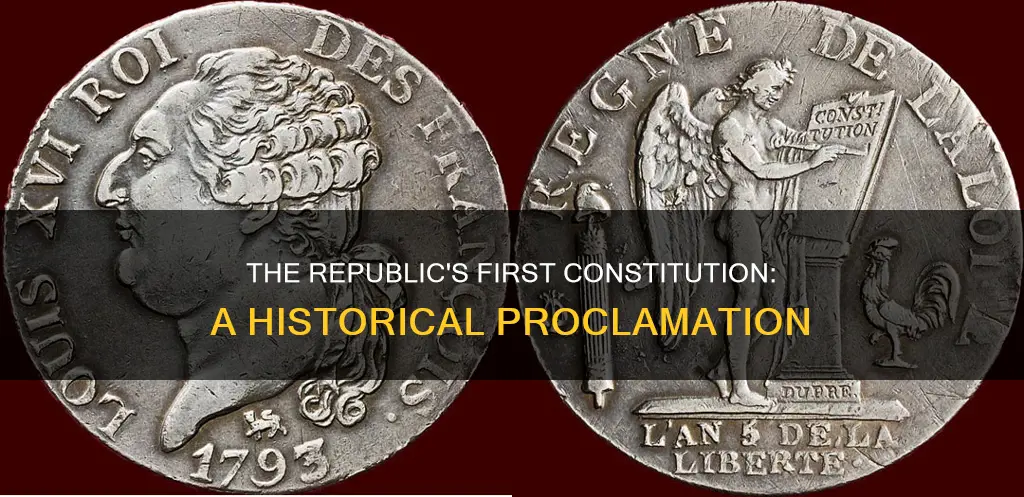 when was the first constitution of the republic proclaimed