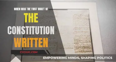 The Constitution's First Draft: When Did It Begin?