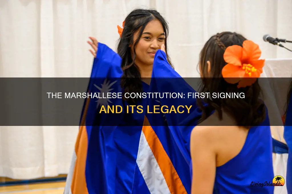 when was the first marshallese constitution signed