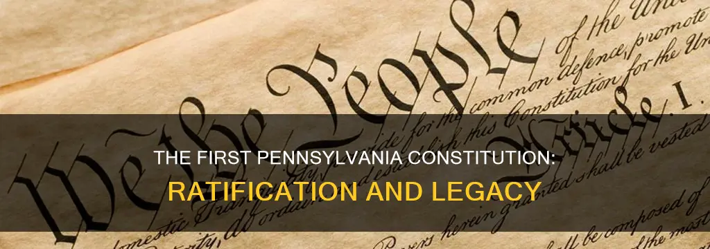 when was the first pa constitution ratified