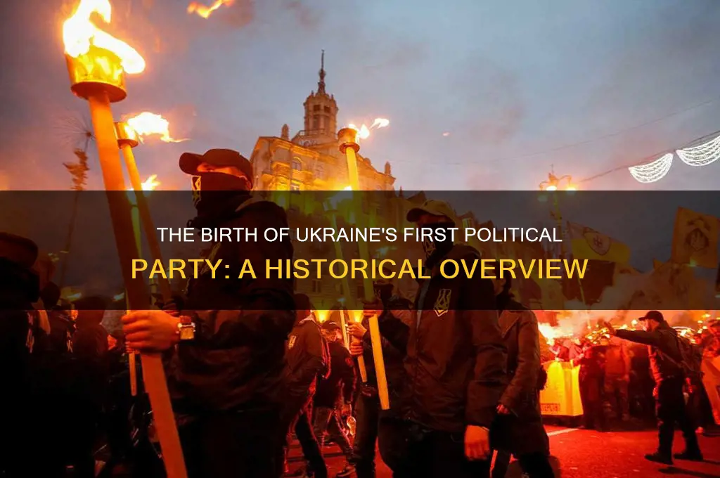 when was the first political party founded in ukraine