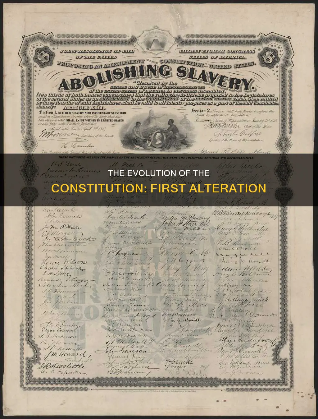 when was the first time the constitution was altered