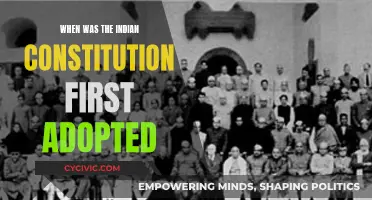 The Indian Constitution: Its First Adoption