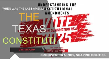 Texas Constitution: Last Amendment and Its Date