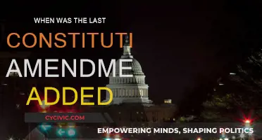 The Last Constitutional Amendment: When Was It?