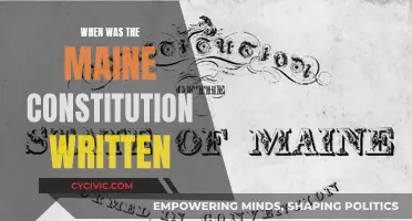The Evolution of Maine's Constitution: When Was It Written?
