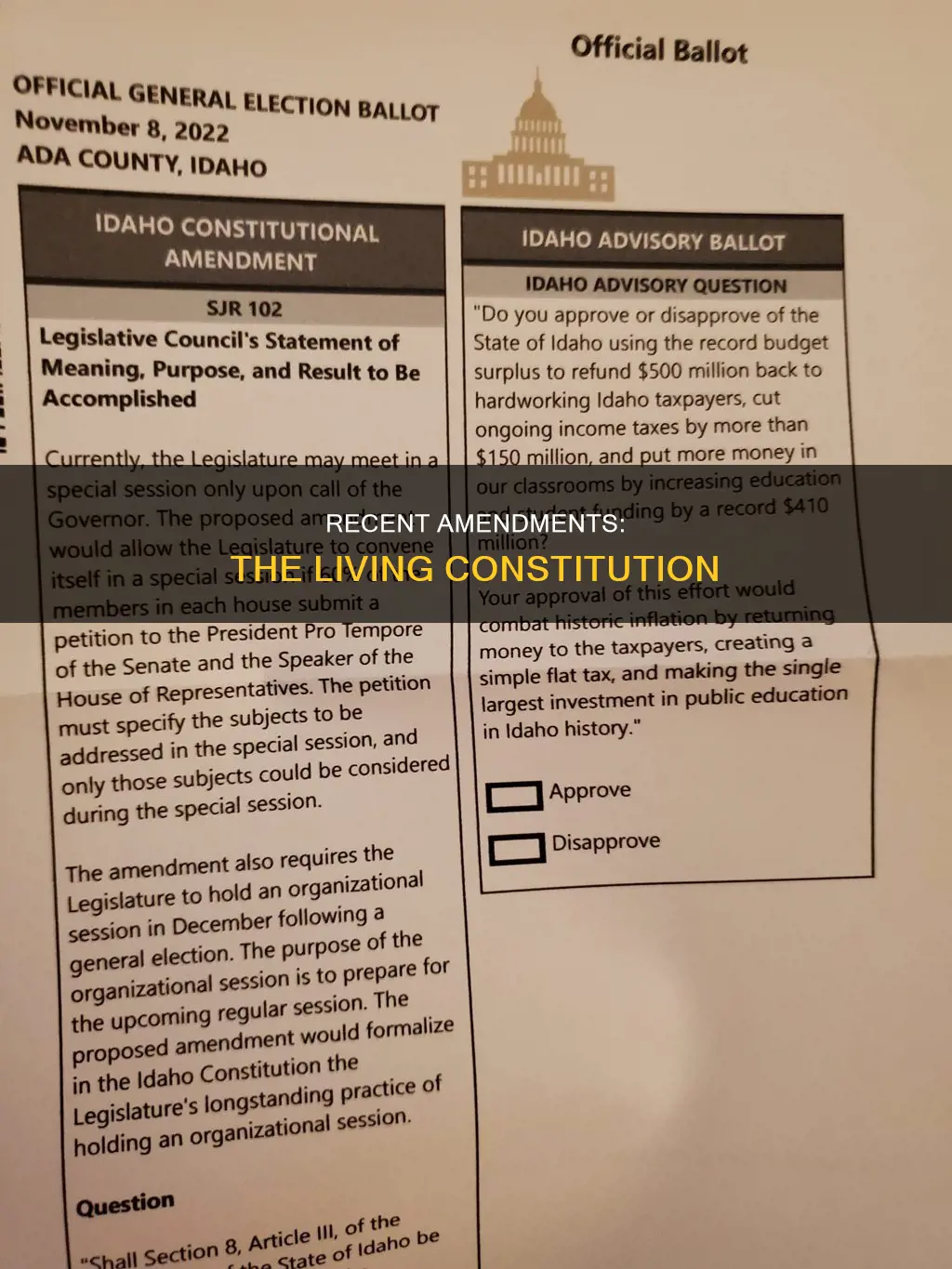 when was the most recent constitutional amendment ratified