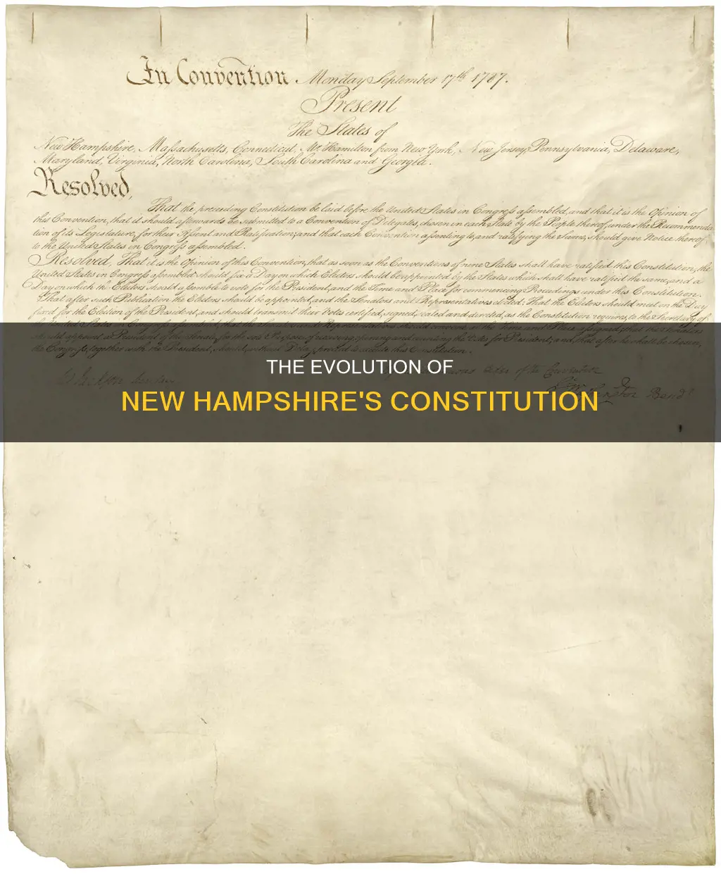 when was the new hampshire constitution written