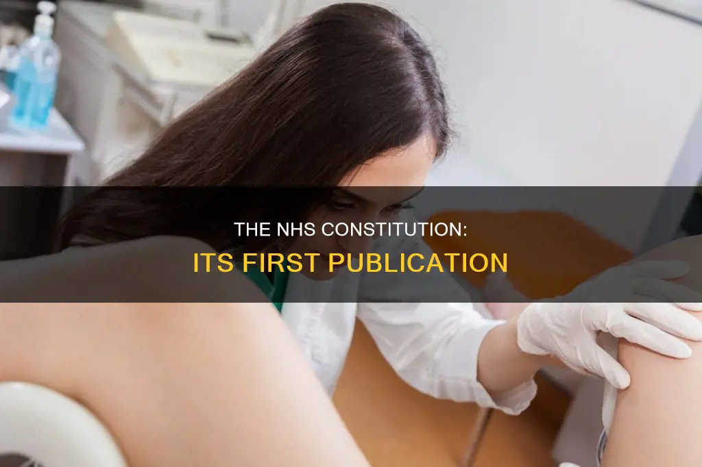 when was the nhs constitution first published