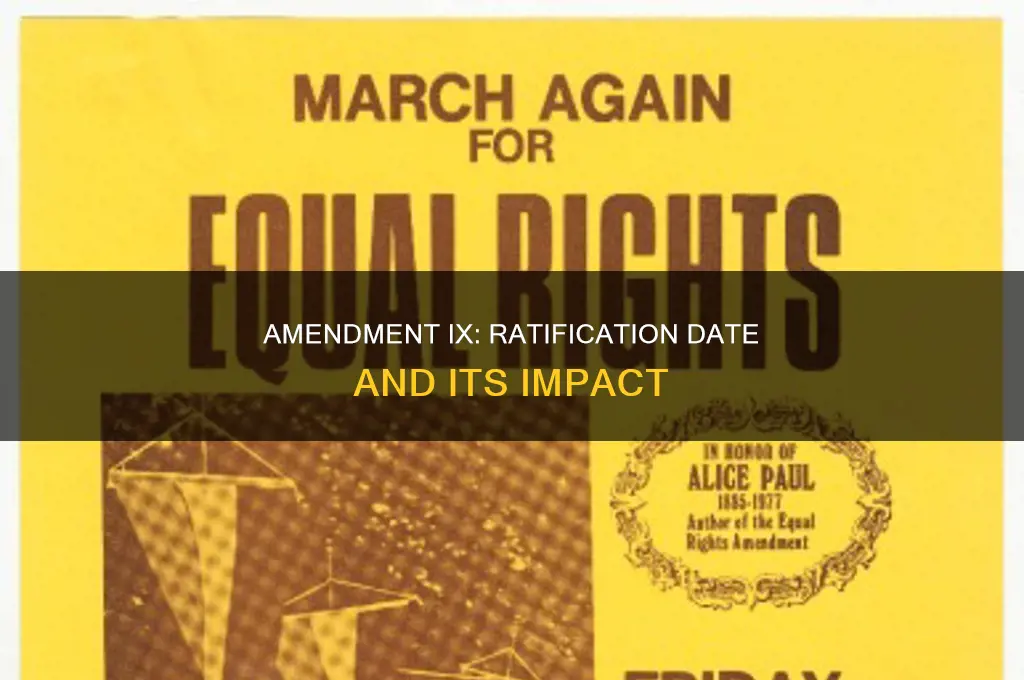 when was the ninth amendment ratified