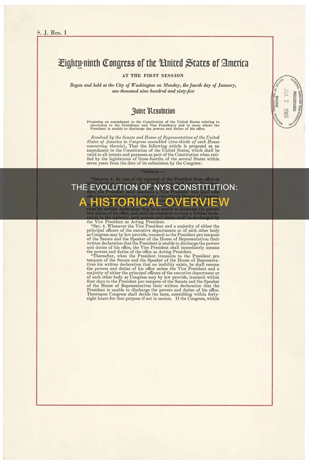 when was the nys constitution written