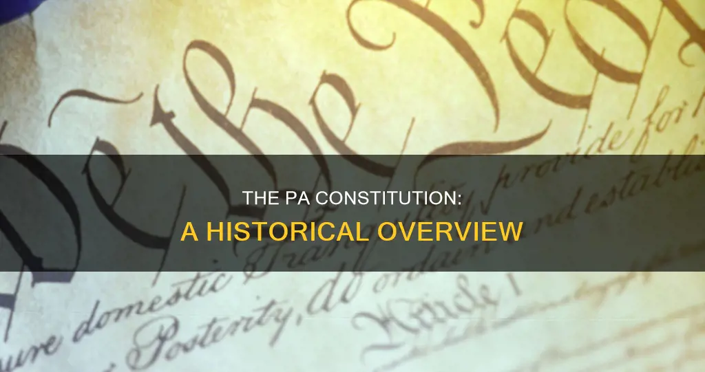 when was the pa constitution written