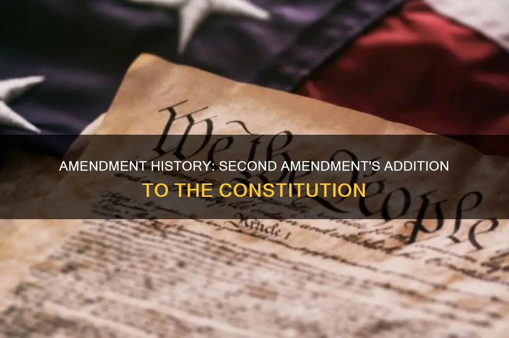when was the second amendment added to the constitution