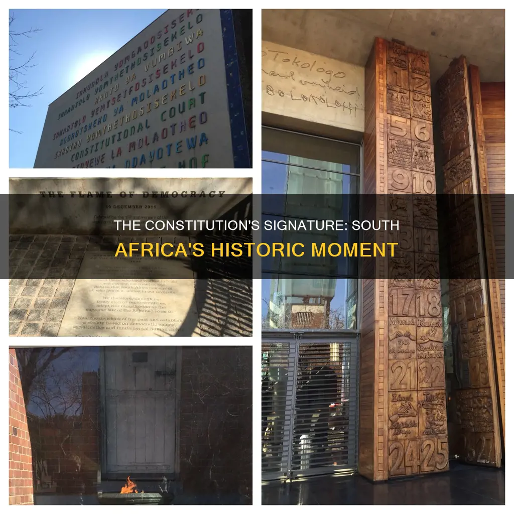 when was the south african constitution signed