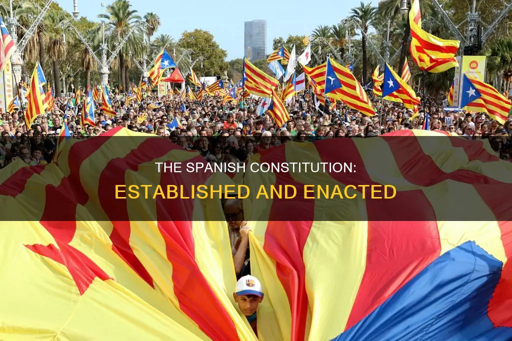 when was the standing constitution established and enacted in spain