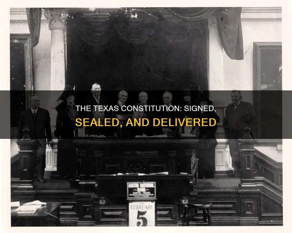when was the texas constitution signed