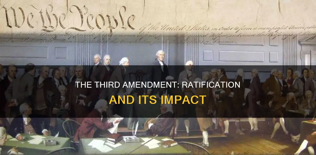 when was the third mendment to the constitution ratified