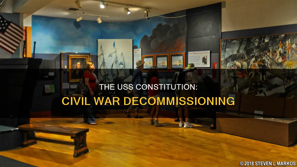when was the uss constitution decommissioned civil war