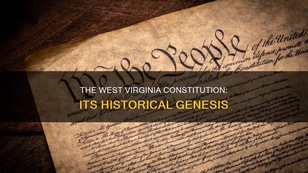 when was the west virginia constitution written