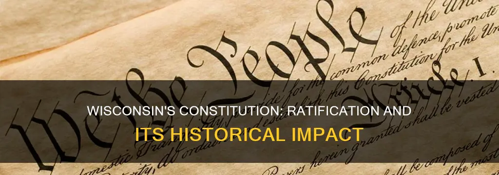 when was the wisconsin constitution ratified