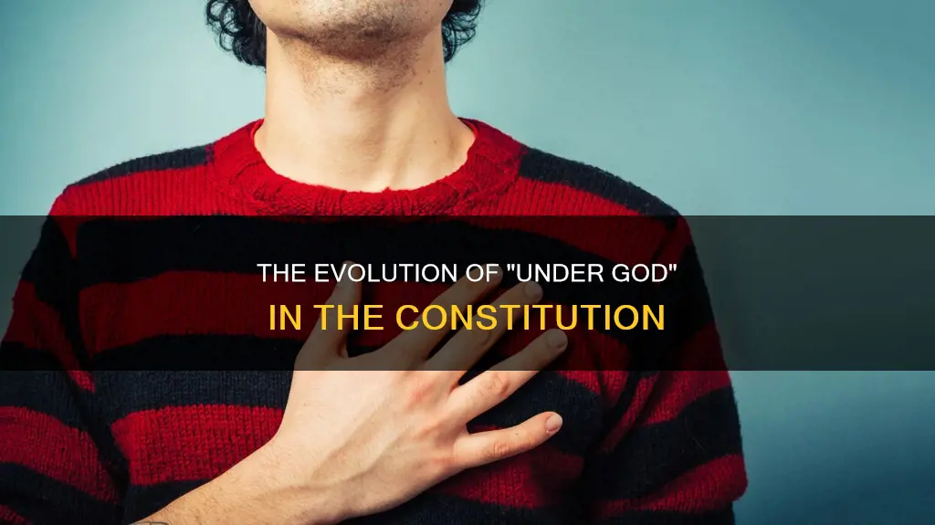 when was under god added to the constitution