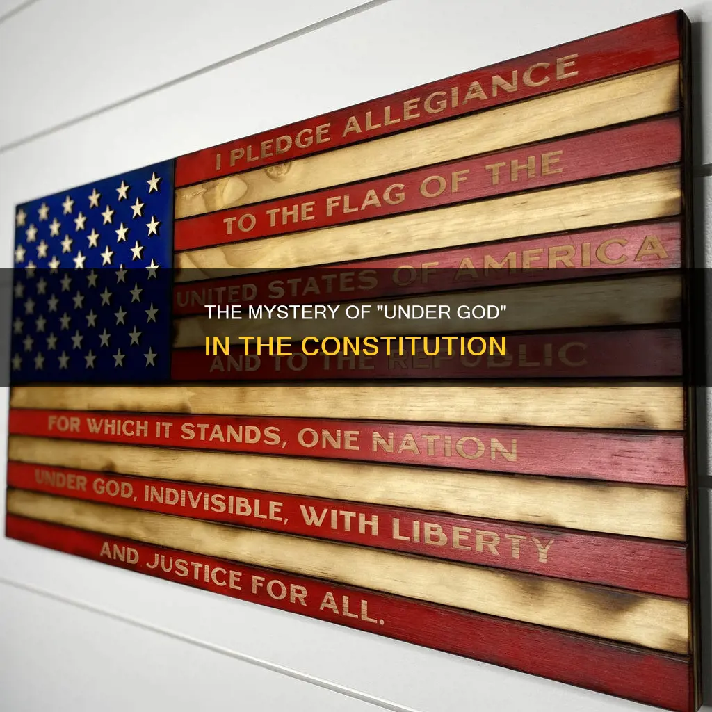 when was under god put in the constitution