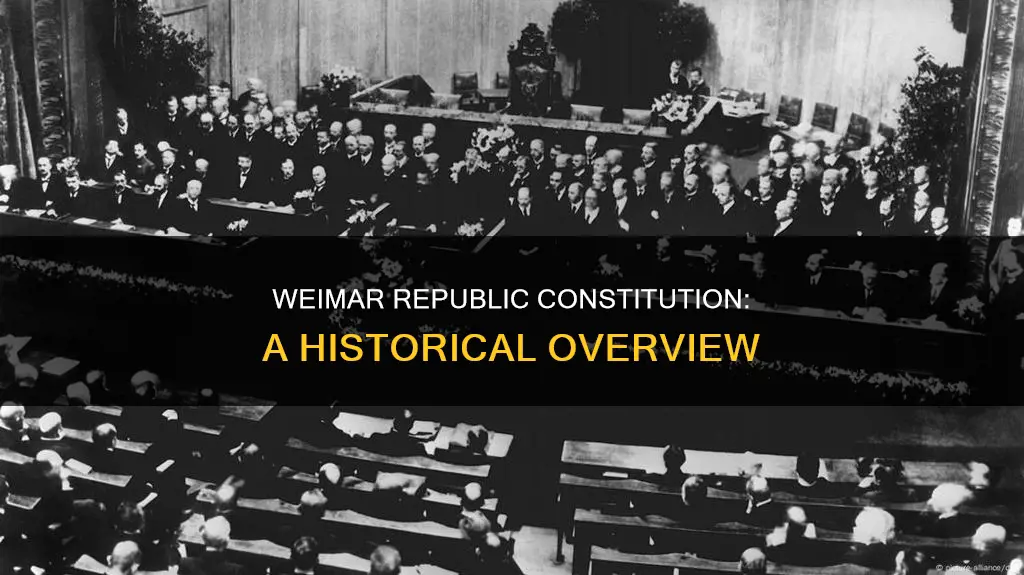 when was weimar republic constitution written