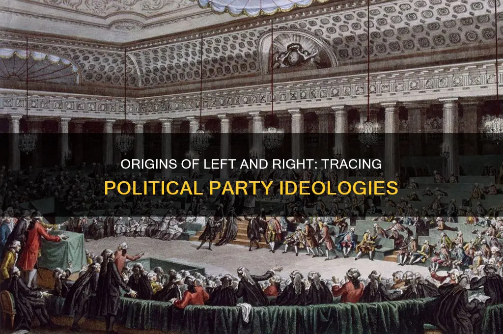 when were the concepts of left and right political parties