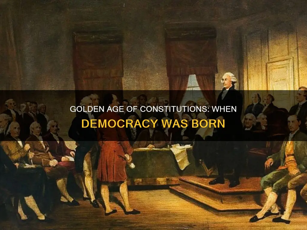 when where most constitutions written