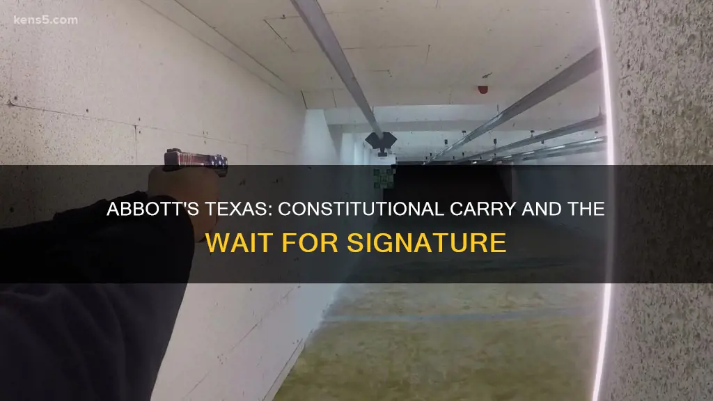 when will abbott sign texas constitutional carry