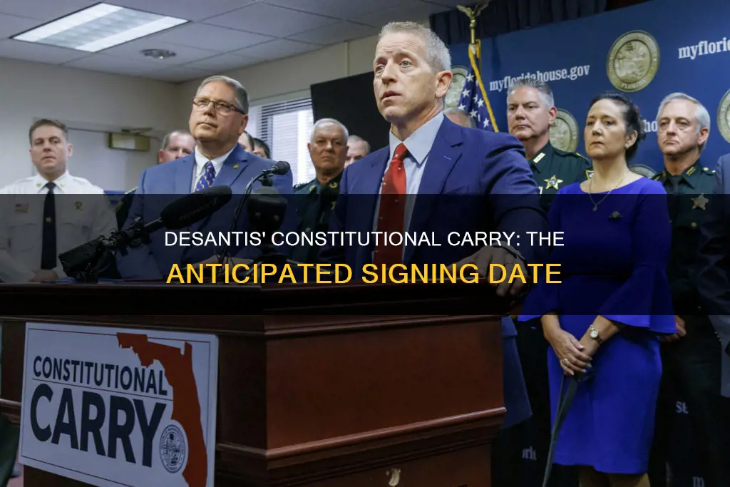 when will desantis sign constitutional carry