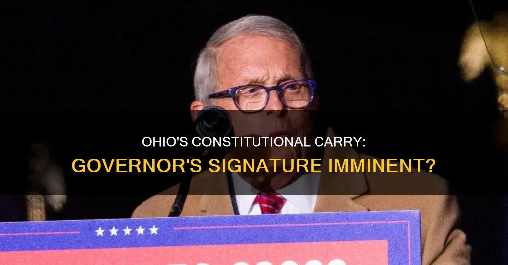 when will ohio governor sign constitutional carry