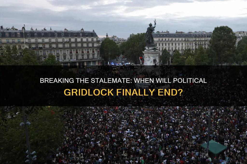 when will political gridlock end