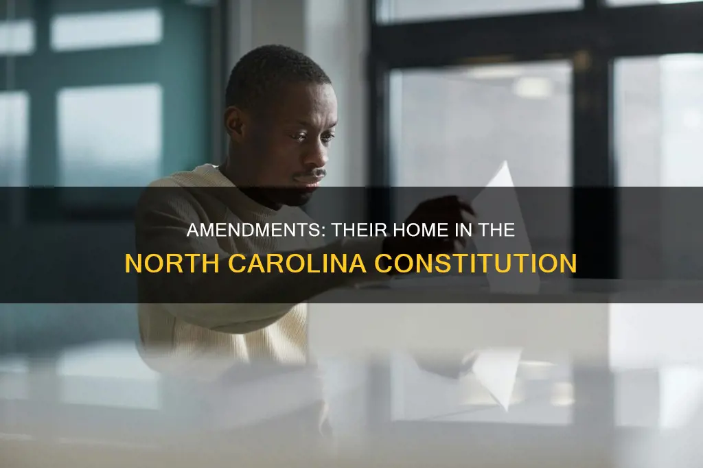 where are amendments located in the nc constitution