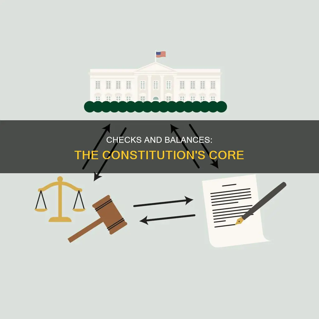 where are checks and balances found in the constitution