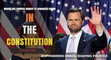 Congressional Powers: Limits and Denials in the Constitution