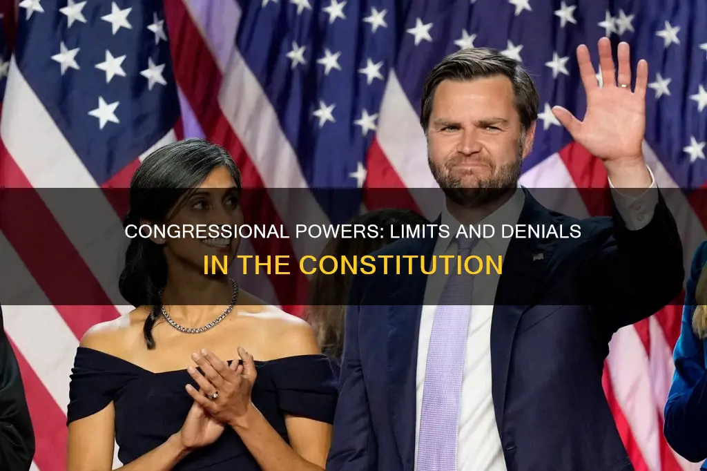 where are powers denied to congress found in the constitution