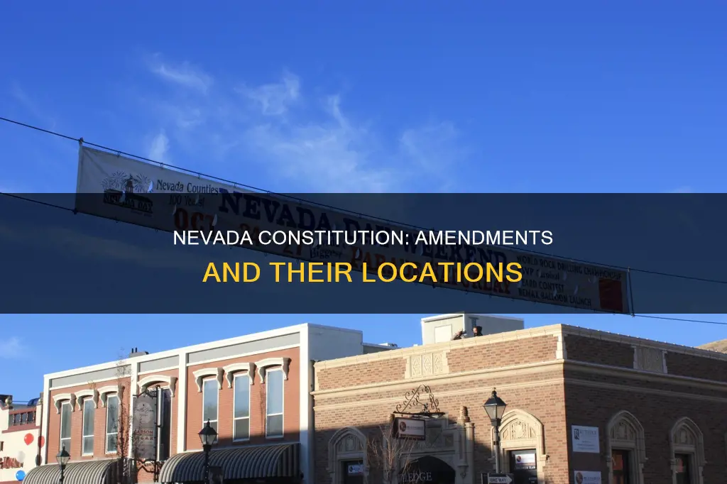 where are the amendments in the nevada constitution