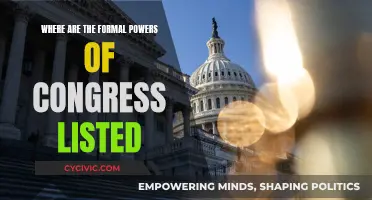 The Constitution's Article One: Congress' Formal Powers