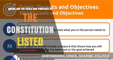 The Constitution's Goals and Purposes: Where Are They Listed?