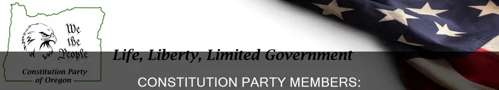 where are the majority members of the constitution party