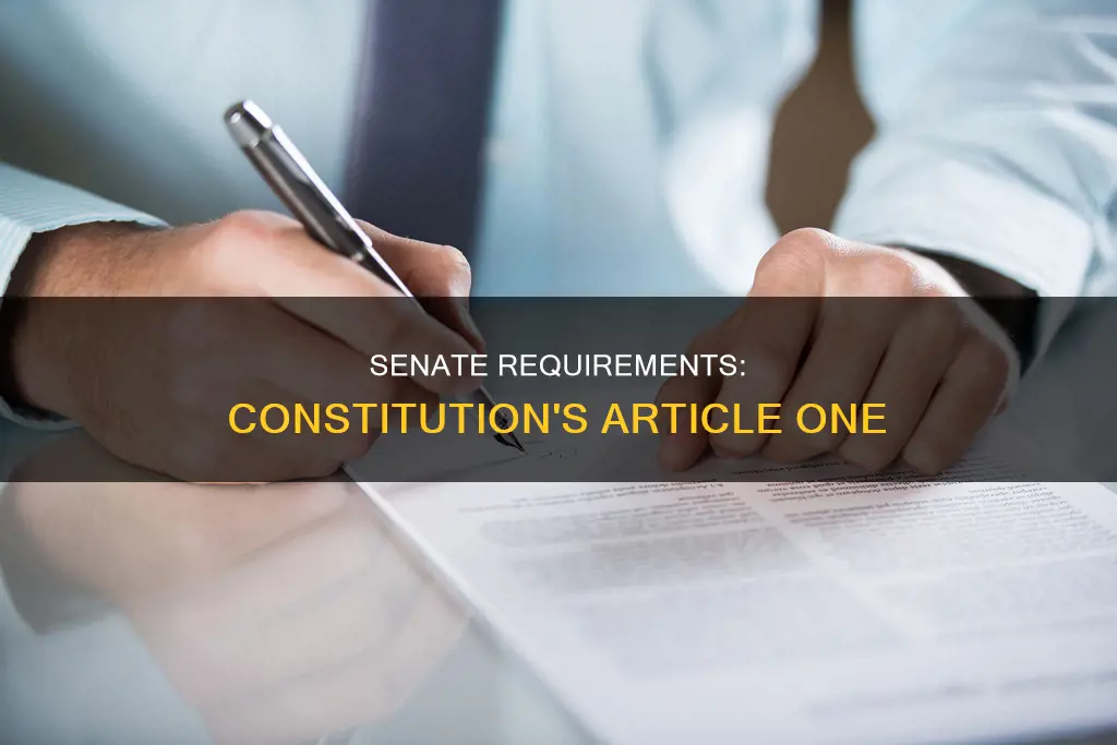 where are the senate requirements found in constitution