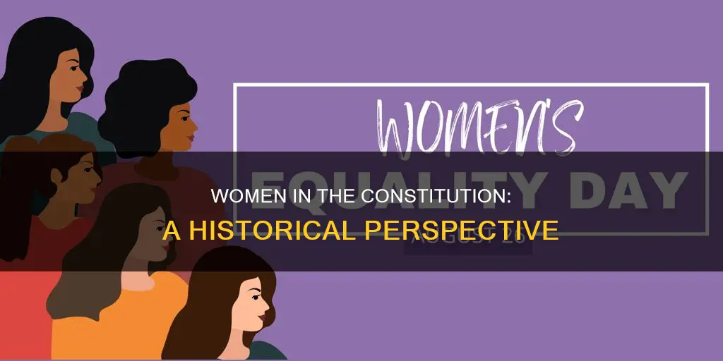 where are women specifically mentioned in the original constitution