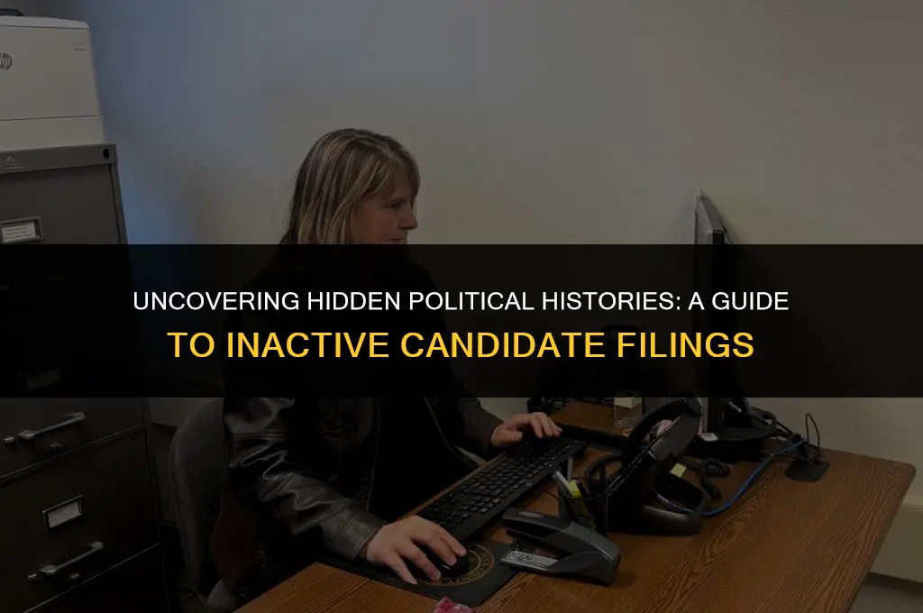 where can i find inactive political candidate filings