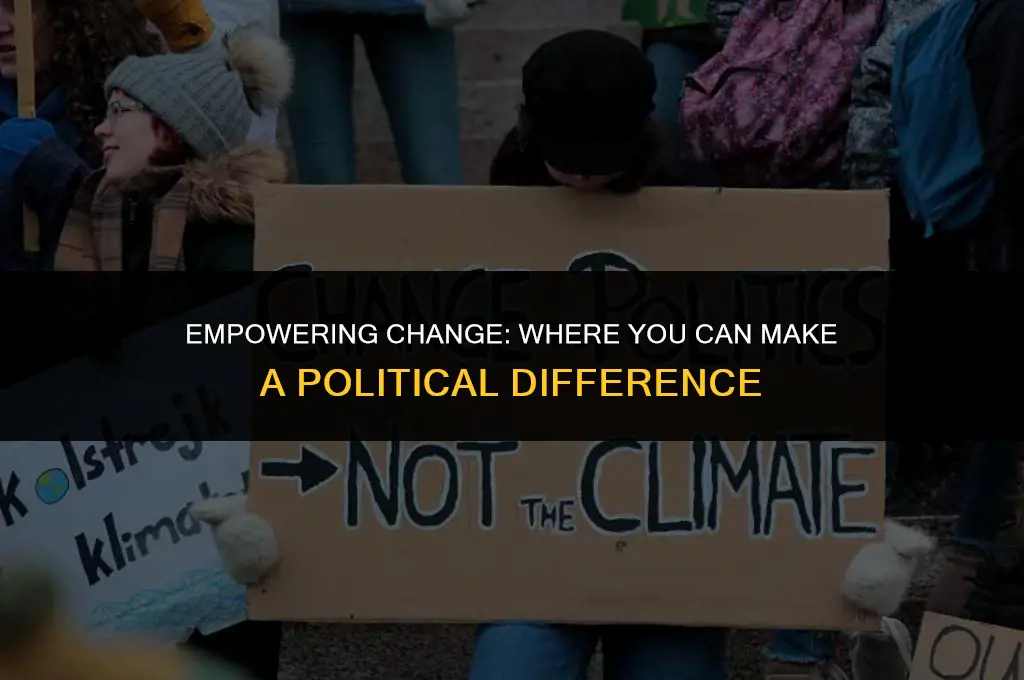where can i make a difference politically