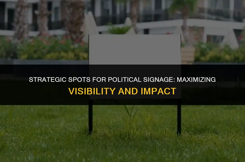 where can i place political signs