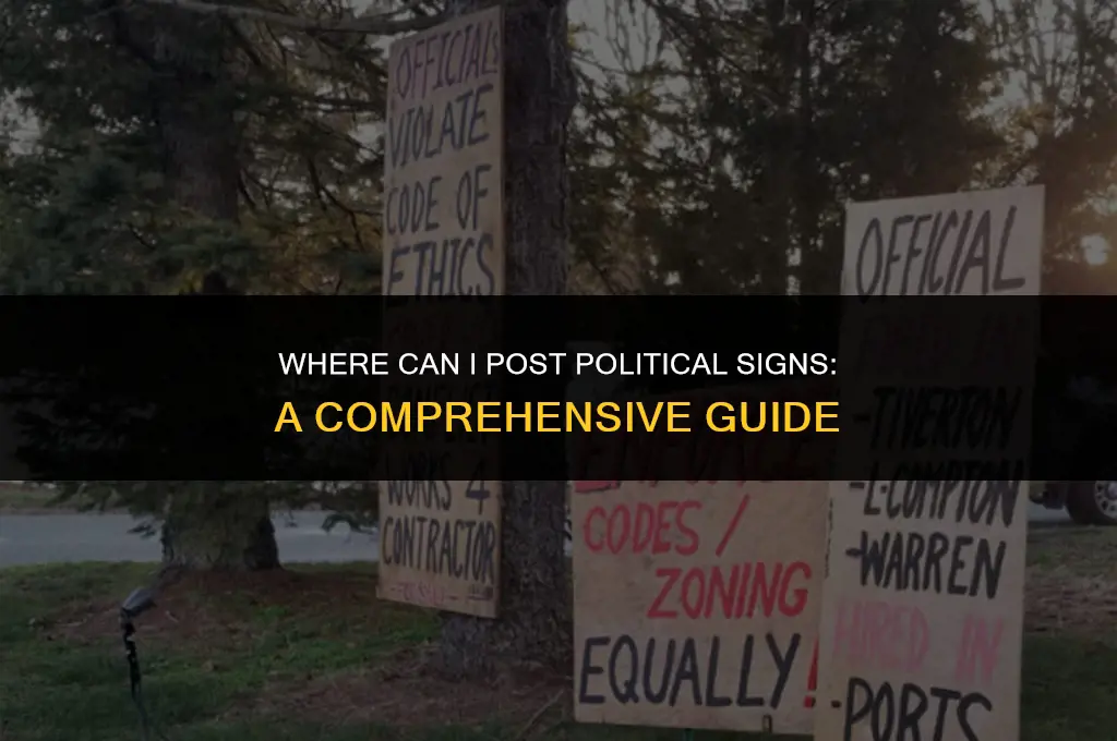 where can i post political signs